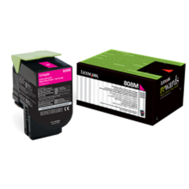 Lexmark 808XME Magenta Extra High Yield Corporate Toner Cartridge 4K Pages for CX510