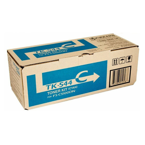 Kyocera TK-544C Cyan Toner Kit Genuine 4,000 Pages for FS-C5100DN