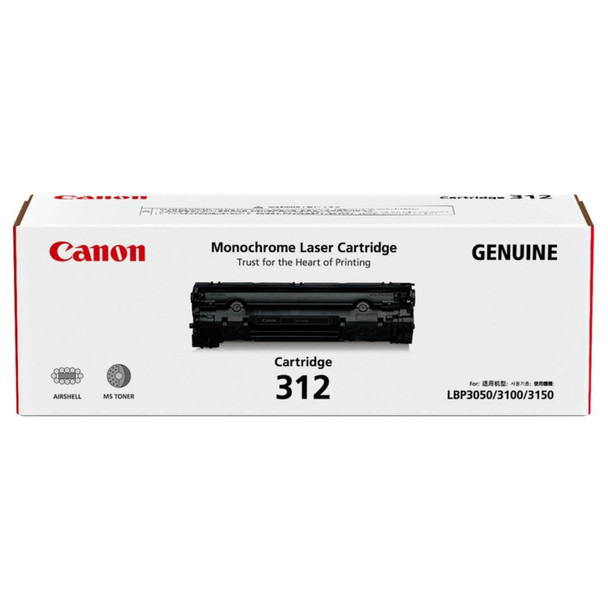 Canon CART312 Black Toner Cartridge Genuine for LBP3050/LBP3100