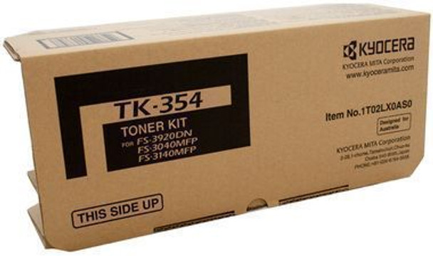 TK-354B BLACK TONER YIELD 15K, FS-3920DN, FS-3140, 3040MFP FS-3920DN, FS-3640MFP, FS-3540