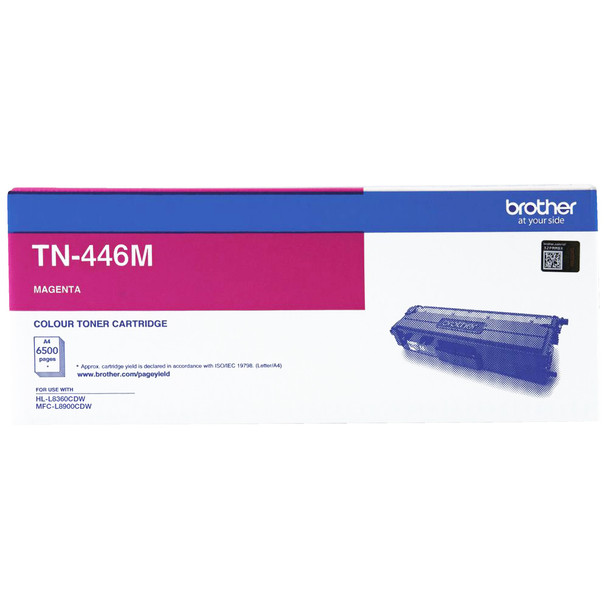 Brother  TN-446M Toner Cartridge Magenta Super High Yield - 6,500 Pages