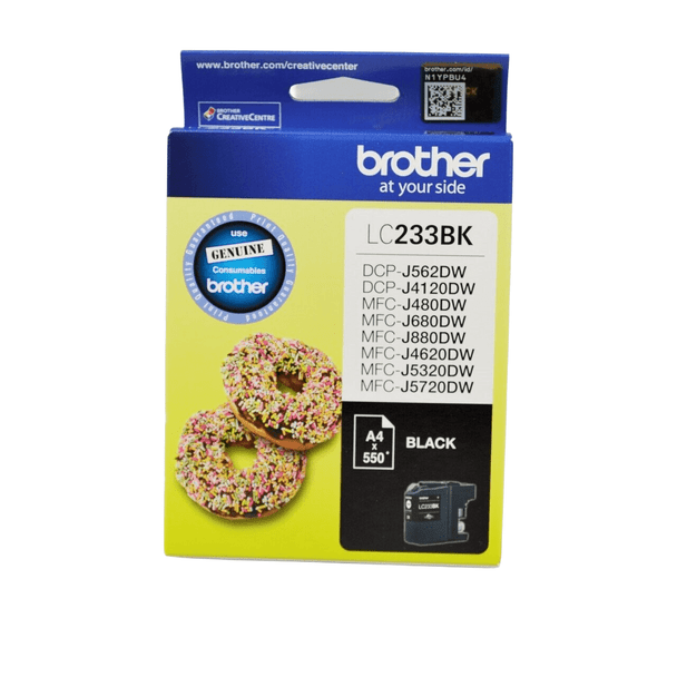 Brother LC-233BK Black Ink Cartridge Genuine