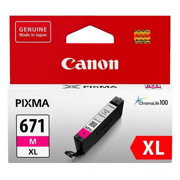 CANON CLI671XLM MAGENTA EXTRA LARGE INK TANK FOR MG5760BK , MG6860, MG7760