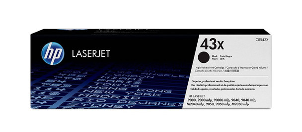 HP 43X High Yield Black LaserJet Toner Cartridge (C8543X)