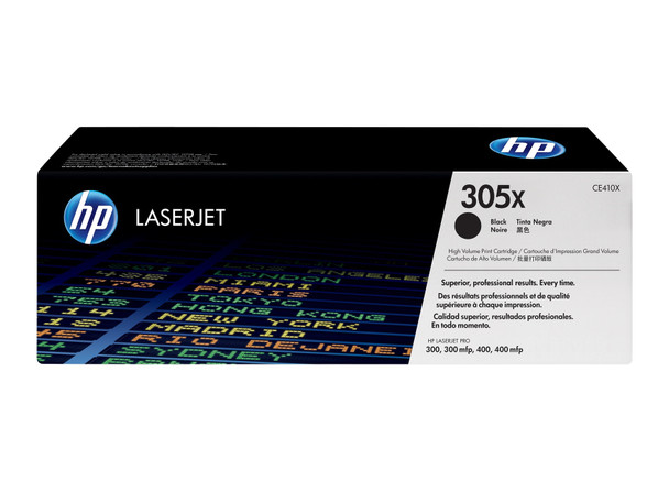 HP 305X High Yield Black LaserJet Toner Cartridge (CE410X)