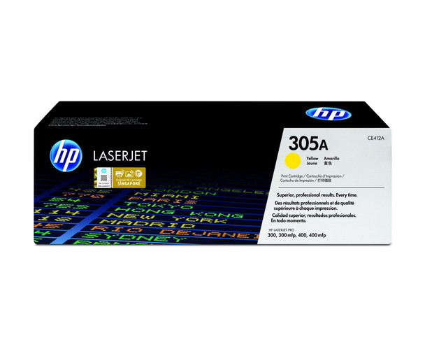 HP 305A (CE412A) LaserJet M351/M375/M451/M475 Standard Yield Yellow Toner Cartridge