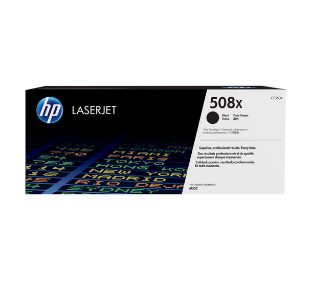 HP 508X (CF360X) High Yield Black Toner Cartridge for LaserJet M552/M553/M577
