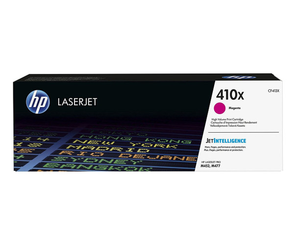 HP 410X High Yield M452/M377/M477 Magenta LaserJet Toner Cartridge (CF413X)