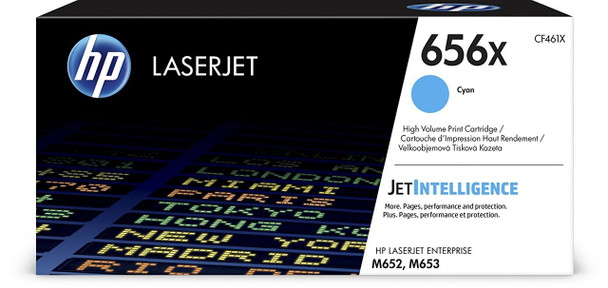 HP 656X High Yield Cyan LaserJet Toner Cartridge (CF461X)