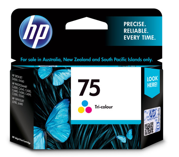 HP 75 TRI-COLOUR INK 170 PAGE YIELD FOR D5360, D4260 & D4360