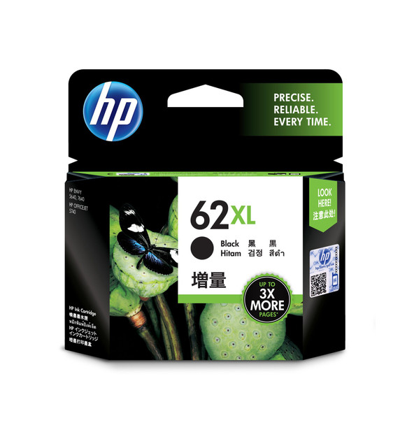 HP 62XL High Yield Black Ink Cartridge