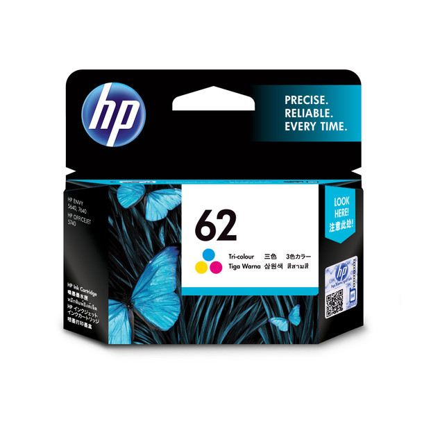 HP 62 Tri-Color Ink Cartridge