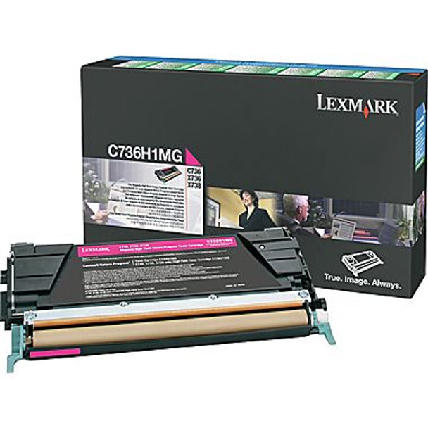 Lexmark C736H1MG Magenta Toner PREBATE Yield 10,000 Pages for C736