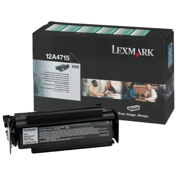 Lexmark Black Prebate Toner Yield 12000 Pages, for X422