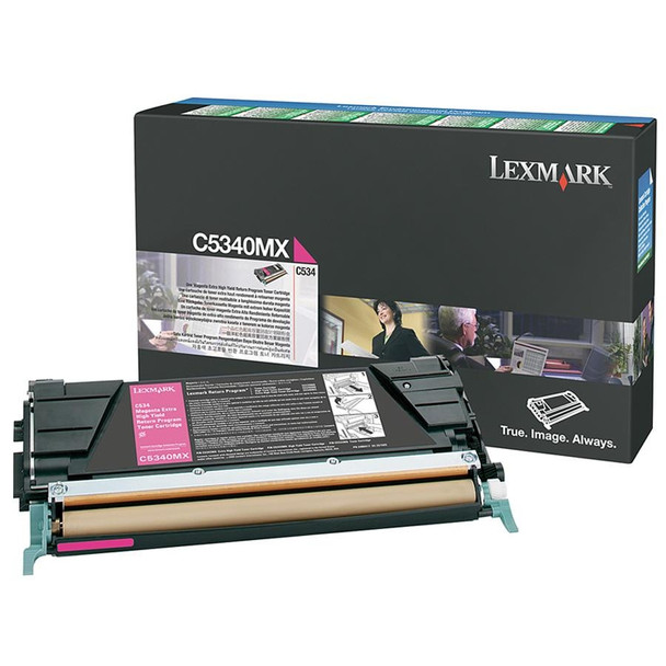 Lexmark C5340MX Magenta Toner Return Program Yield 7000 Pages for C534