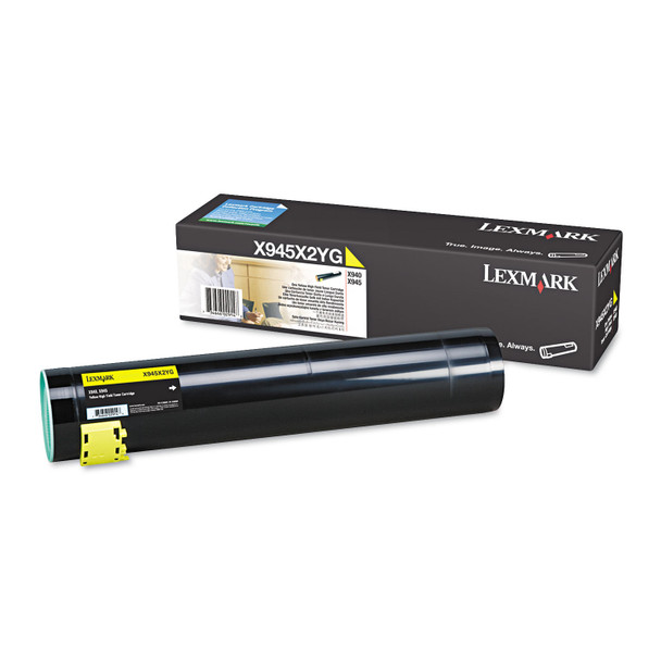 Lexmark X945X2YG Yellow Toner Yield 22,000 Pages for X940E, X945E