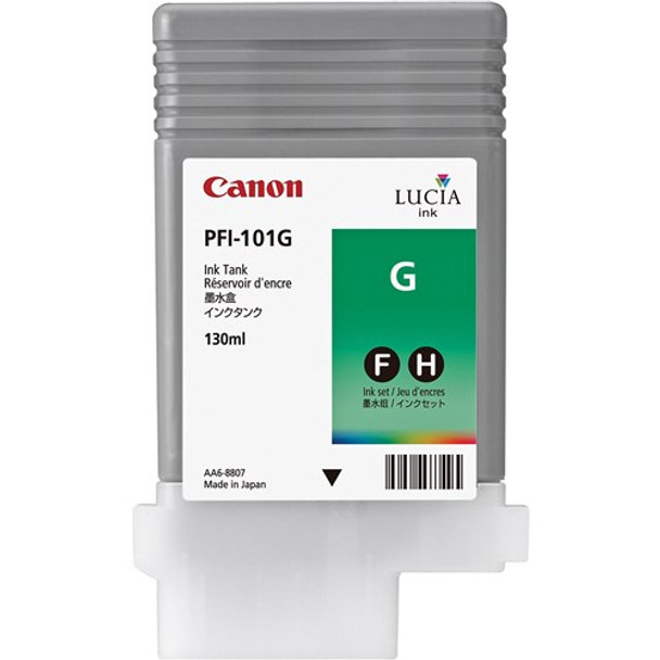 GREEN INK TANK 130ML FOR CANON IPF 6100, 5100, 5000