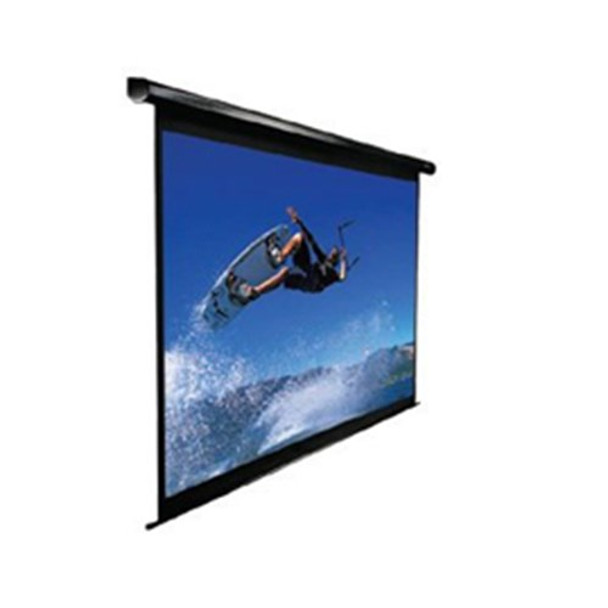 110" MOTORISED 16:9 PROJECTOR SCREEN, IR & RF CONTROL, WHITE 12V TRIGGER & SWITCH, VMAX2