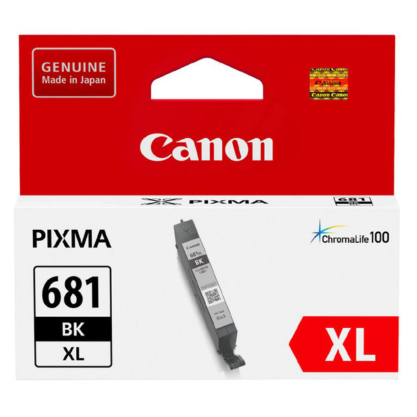 Canon CLI-681XLBK Black Ink Tank High Yield Genuine for TR7560/TR8560/TS8160/TS9160