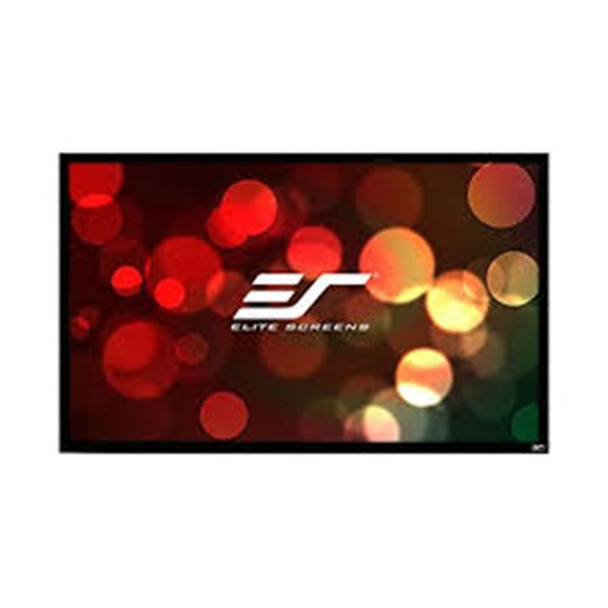 92" FIXED FRAME 16:9 PROJECTOR SCREEN, CINEWHITE BLACK BACKE D - EZFRAME