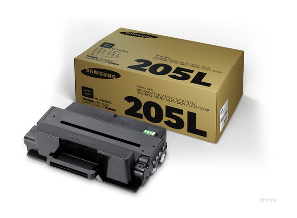 Samsung MLT-D205L Black Toner for ML-3310 ML-3710 SCX-4833 SCX-5637 SCX-5737 - 5K