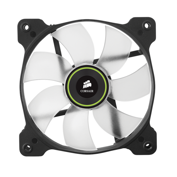 Corsair The Air Series SP 120 LED High Static Pressure Fan Cooling, Green, Dual Pack