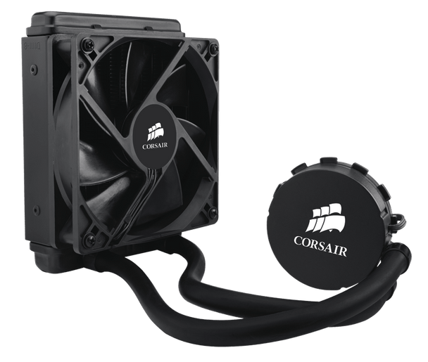 Corsair Hydro Series H55, Compatible with Intel (LGA115x, LGA1366, LGA 2011) and AMD (AM2, AM3, FMx), 120mm Radiator