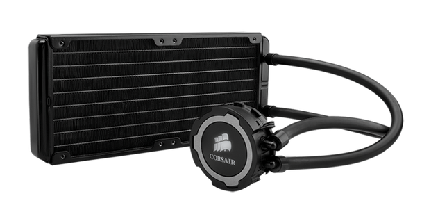 Corsair Hydro Series H105, Compatible with Intel (LGA115x, LGA1366, LGA 2011) and AMD (AM2, AM3, FMx), 240mm Radiator