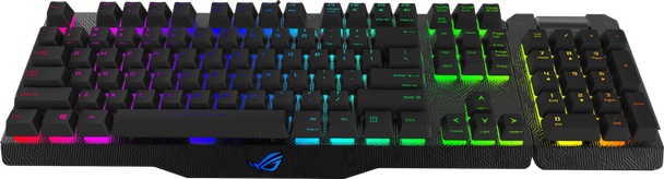 ROG Claymore RGB Mechanical Gaming Keyboard, BLUE Cherry MX, Fully Programmable, Aura Sync, Detachable Numpad