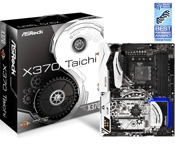 X370 Taichi,AM4,Ryzen Series,AMD Chip,64GB,Dual Channel,Intel i211AT,12.0" x 9.6",3Yrs Warranty