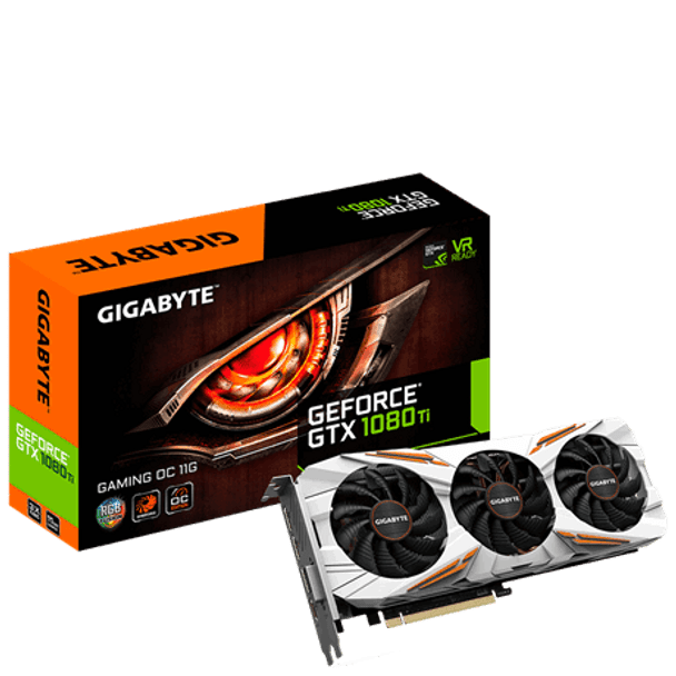 Gigabyte GeForce GTX 1080 Ti Gaming OC 11GB, GDDR5X, 1 x DVI-D, 1 x HDMI-2.0b, 3 x DP-1.4, 7680x4320,ATX