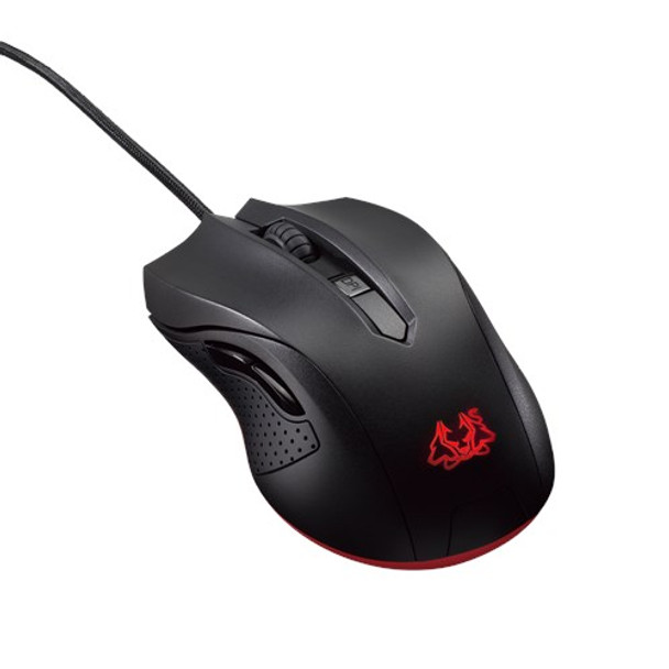 Asus Optical Gaming Mouse, 4 Level Max DPI 2500 with LED, Ambidextrous Design