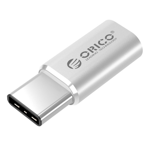 ORICO Aluminum Micro to Type-C USB2.0 Adapter (CTM1); Aluminum Alloy; USB2.0; Micro USB to Type-C; Type-C Port