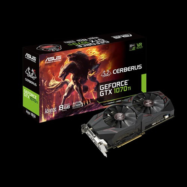 ASUS Cerberus GeForce GTX 1070 Ti 8GB GDDR5 Advanced Edition VR Ready DP HDMI DVI Gaming Graphics Card