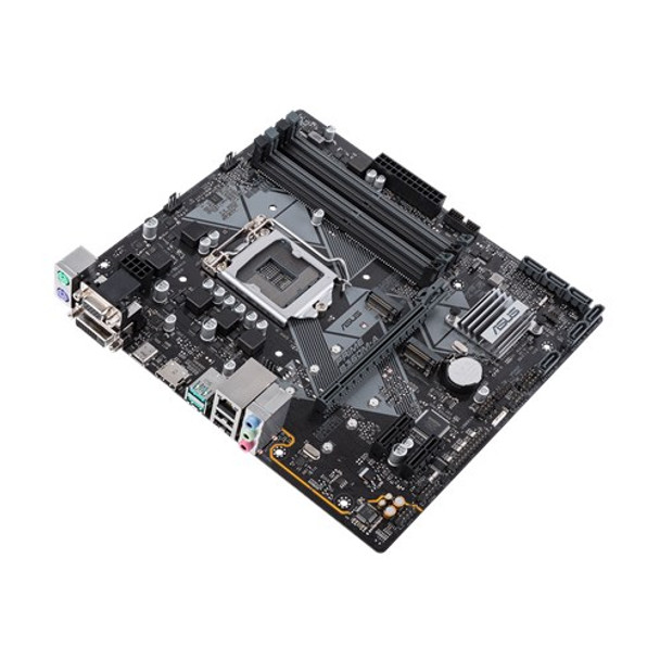 ASUS PRIME-B360M-A-CSM Intel LGA-1151 mATX motherboard with LED lighting, DDR4 2666MHz, M.2 support, HDMI, Intel Optane memory ready, SATA 6Gbps and USB 3.1 Gen 2