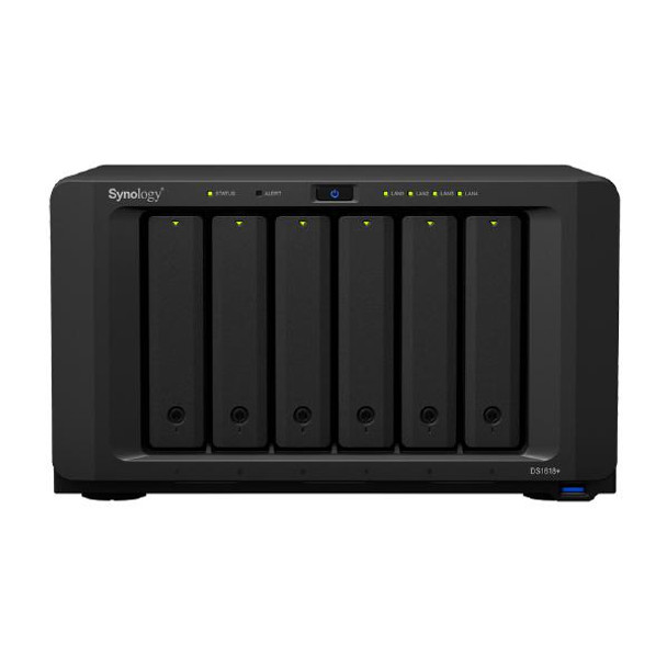 Synology DiskStation DS1618+ 6-Bay 3.5&quot; Diskless 4xGbE NAS (Tower) (SMB), Intel Atom Quad Core 2.1GHz,4GB RAM,3xUSB3,2x eSATA, Scalable.3 year Wty