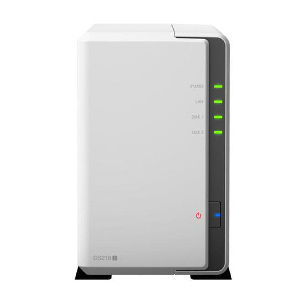 Synology DiskStation DS218J 2-Bay 3.5" Diskless 1xGbE NAS (Tower) (HMB), Marvell 1.3GHz, 512MB RAM, 2 x USB3.0, 2 Yr Warranty