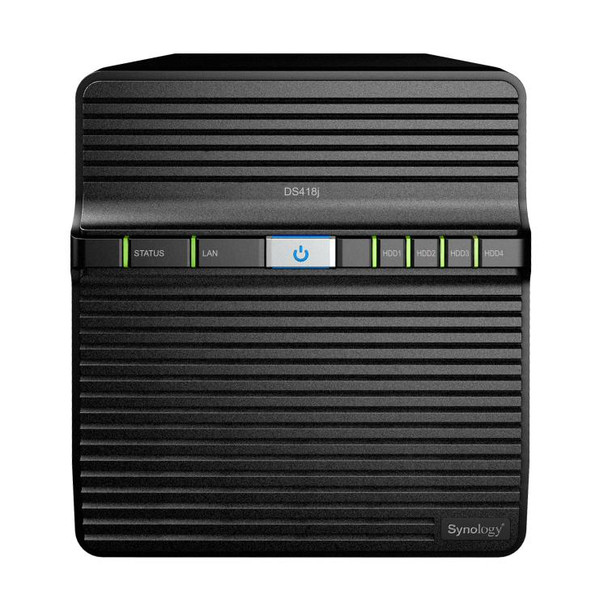 Synology DiskStation DS418j 4-Bay 3.5&quot; Diskless 1xGbE NAS (HMB), Realtek RTD1293 dual-core 1.4GHz, USB3.0x 2, 2 Yr Wty