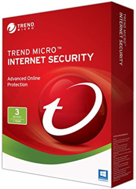 Trend Micro Internet Security 2017 DVD, OEM Single Pack, 3 User, 1 Year License