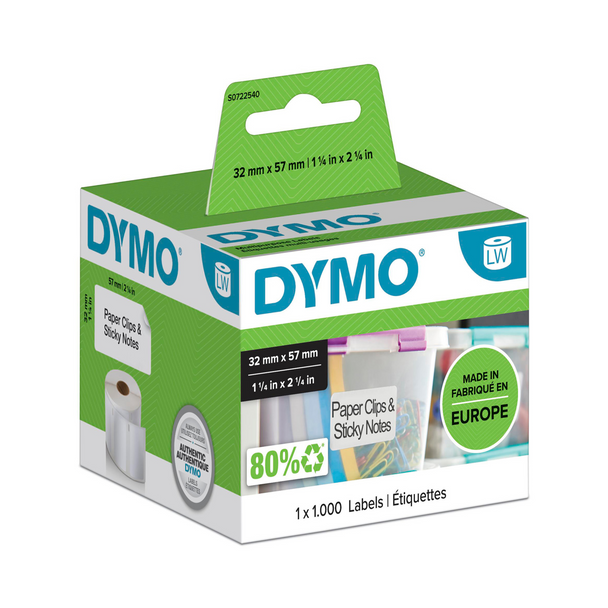 DYMO LABEL WRITER LABELS - MEDIUM MULTI