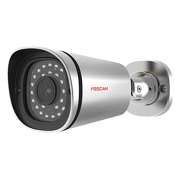 FOSCAM FI9900EP 2MP 1080P OUTDOOR WIRED POE BULLET, 20M IR, SILVER