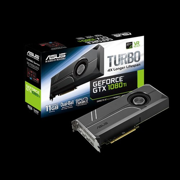 ASUS Turbo GeForce GTX 1080Ti 11GB GDDR5X, DUAL FAN, VR Ready