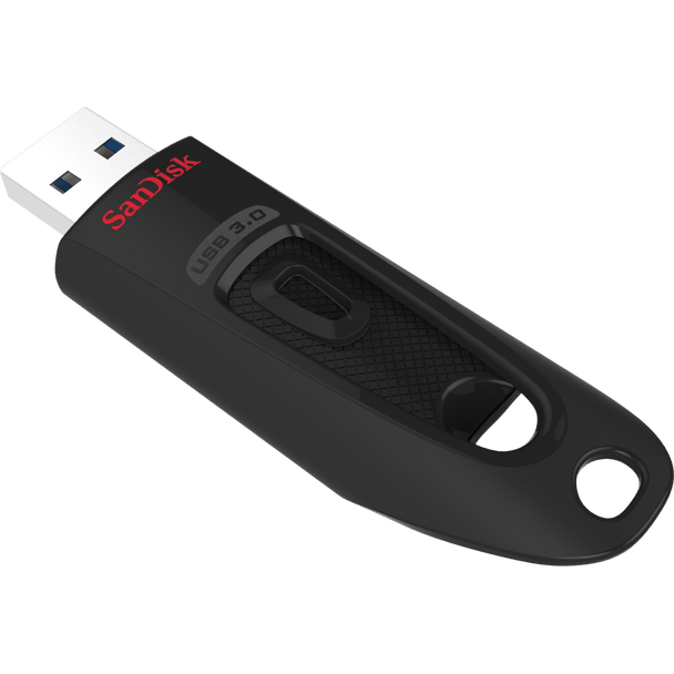 SanDisk Ultra USB 3.0 Flash Drive, CZ48 32GB, USB3.0, Red, stylish sleek design, 5Y