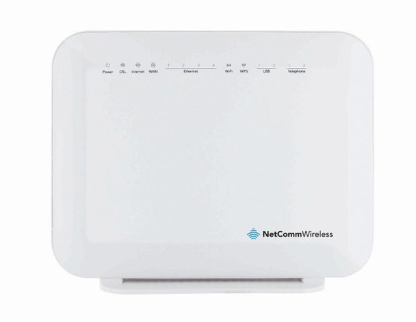 NetComm NF4V N300 WiFi VDSL/ADSL Modem Router with Voice - Gigabit WAN, 4 x Gigabit LAN, 2 x FXS Voice, 2 x USB Storage  ** NBN Compliant **