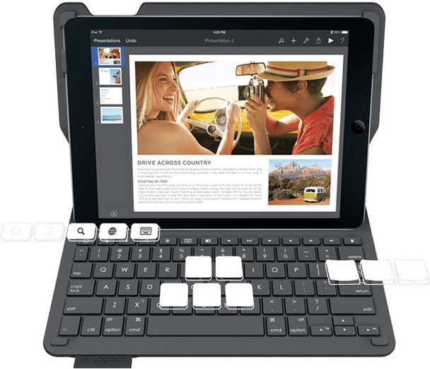 Type+ Protective Case with Integrated Keyboard for iPad air 2 - Black
