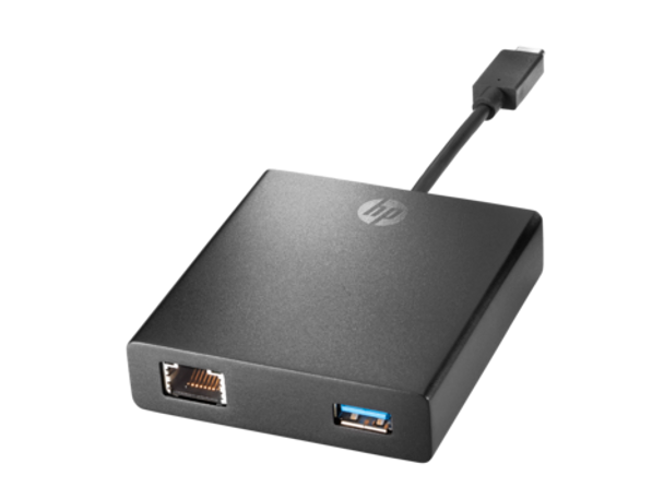 HP Elite x2 1012 Accessories - HP USB-C to RJ45/USB 3 Adapter
