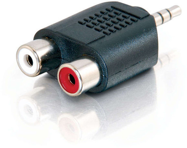 ALOGIC 3.5mm Stereo Audio to 2 X RCA Stereo ADAPTER  (1) Male to (2) Female