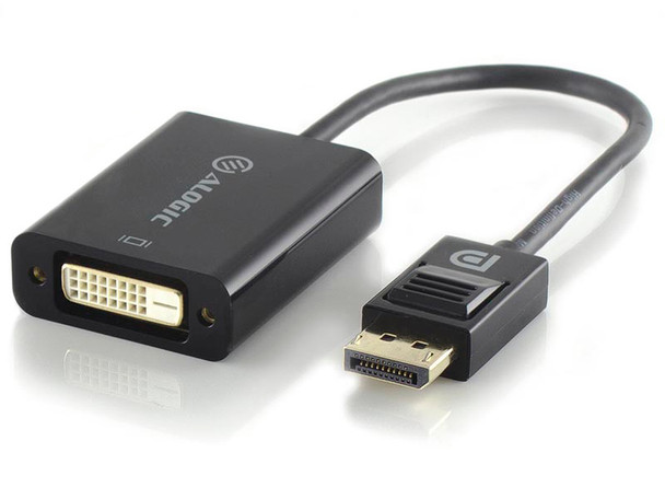 ALOGIC Premium 15cm DisplayPort to DVI Adapter  Male to Female (Retail BOX PACKAGING)