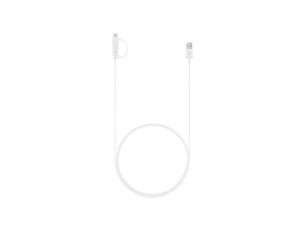 Data Cable Combo (USB-Type C and Micro USB) - White