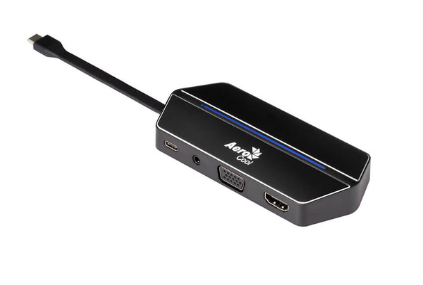 Aerocool Gaming Type-C to HDMI +VGA+Audio+ MultiCard Reader+USB3.0+USB-C